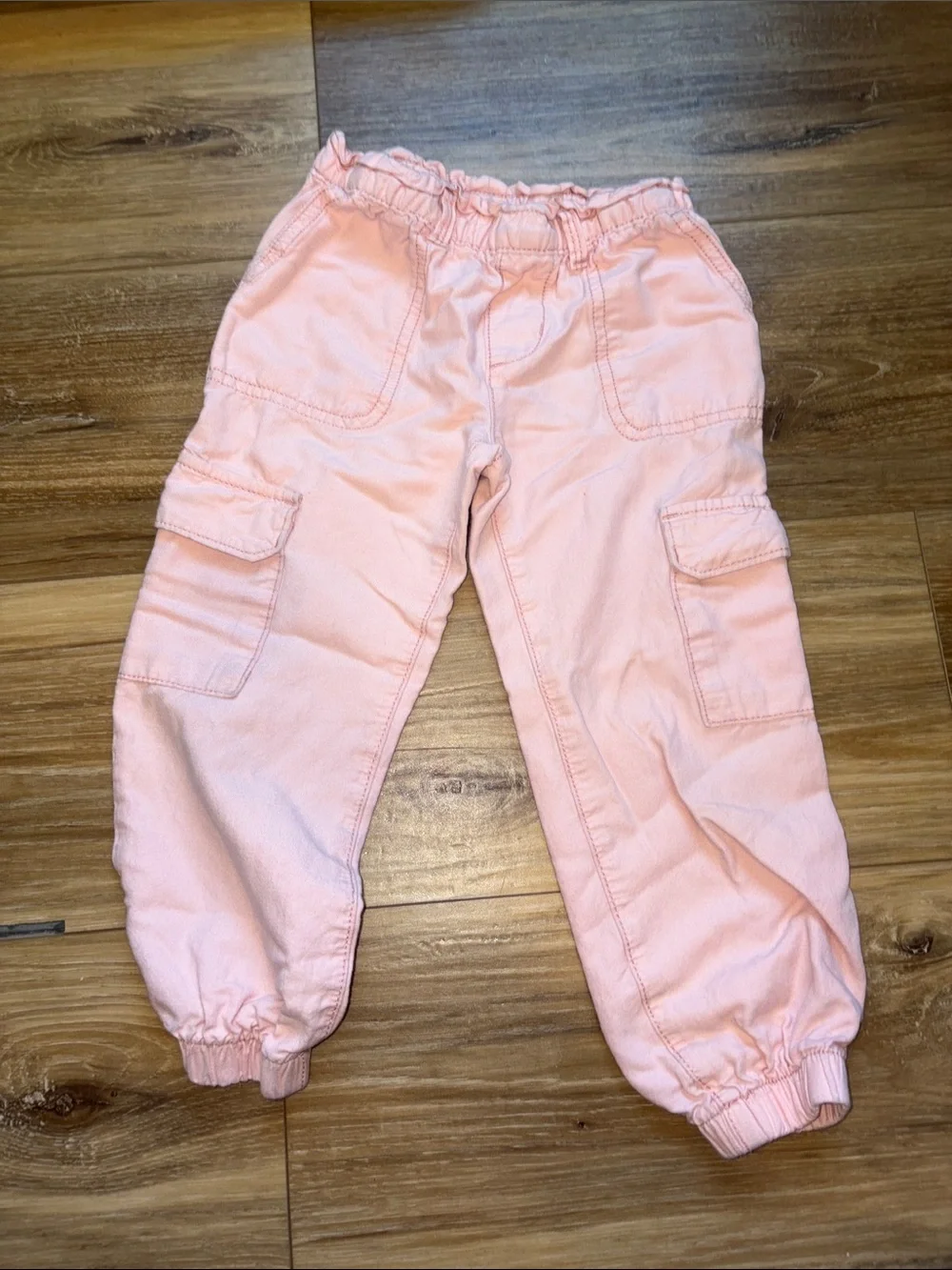 OshKosh B'gosh Light Pink Ruffle-Waist Jogger Pants